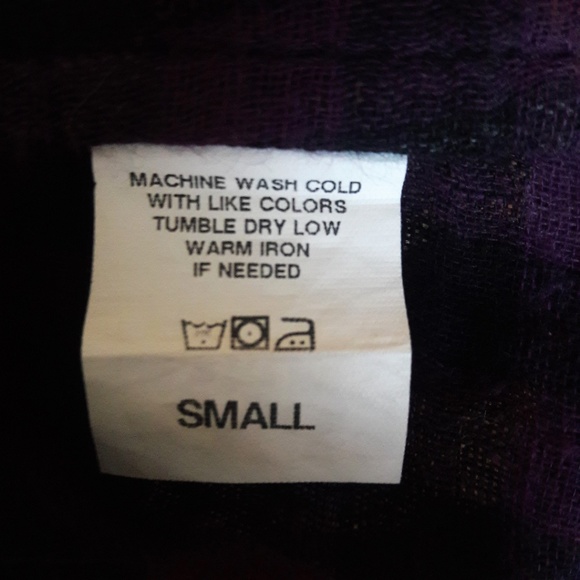 Rails Shirt Dress Flannel Plaid Purple Gray Long S - Picture 5 of 5